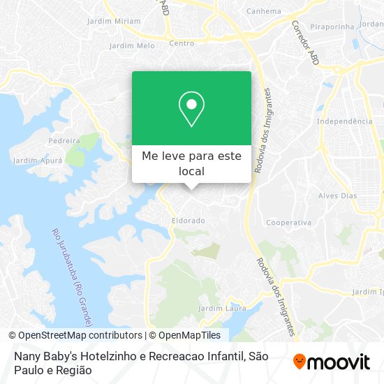 Nany Baby's Hotelzinho e Recreacao Infantil mapa