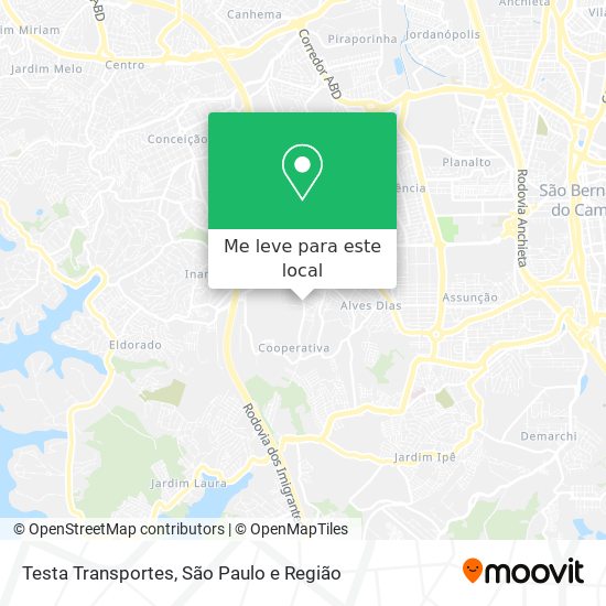 Testa Transportes mapa