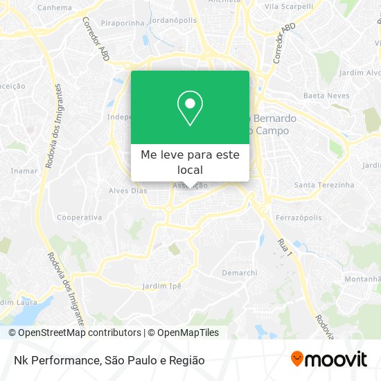 Nk Performance mapa