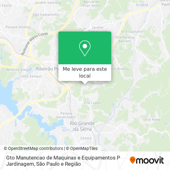 Gto Manutencao de Maquinas e Equipamentos P Jardinagem mapa