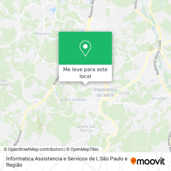 Informatica Assistencia e Servicos de I mapa