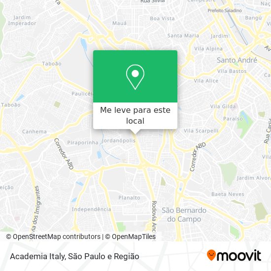 Academia Italy mapa