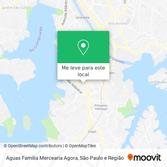 Aguas Familia Mercearia Agora mapa