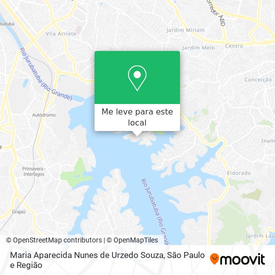 Maria Aparecida Nunes de Urzedo Souza mapa
