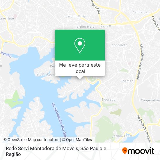 Rede Servi Montadora de Moveis mapa