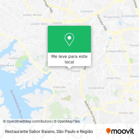 Restaurante Sabor Baiano mapa