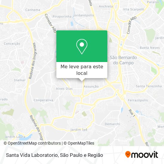 Santa Vida Laboratorio mapa