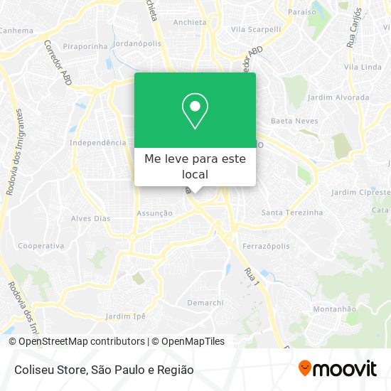 Coliseu Store mapa