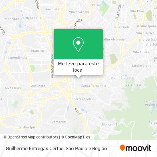Guilherme Entregas Certas mapa