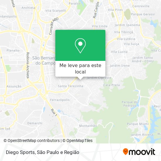 Diego Sports mapa