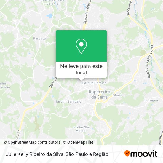 Julie Kelly Ribeiro da Silva mapa