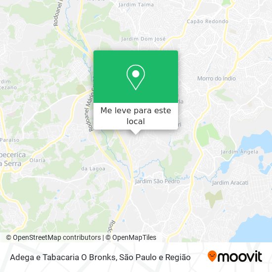 Adega e Tabacaria O Bronks mapa