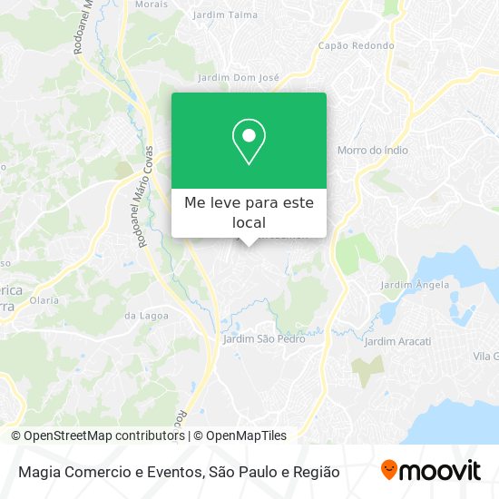 Magia Comercio e Eventos mapa
