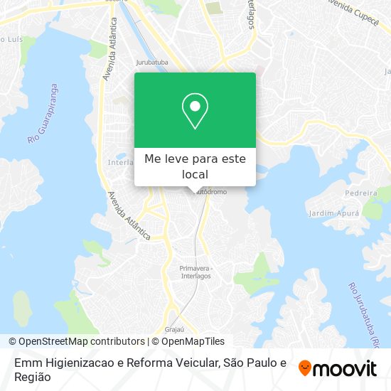 Emm Higienizacao e Reforma Veicular mapa