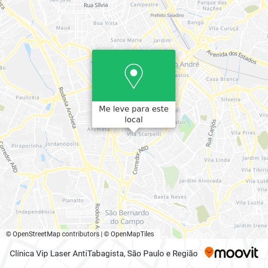 Clínica Vip Laser AntiTabagista mapa