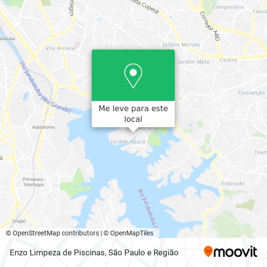 Enzo Limpeza de Piscinas mapa