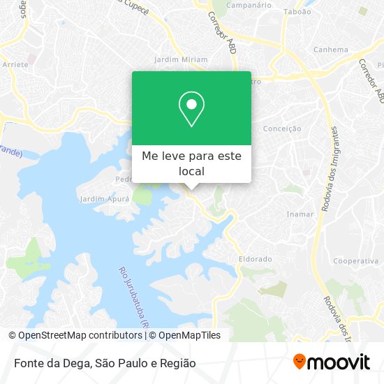 Fonte da Dega mapa