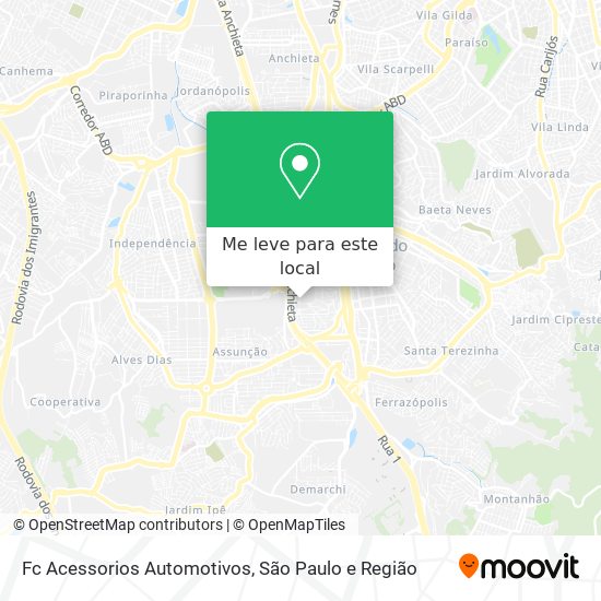 Fc Acessorios Automotivos mapa