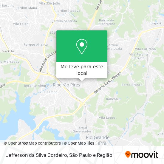 Jefferson da Silva Cordeiro mapa