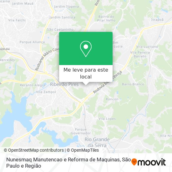 Nunesmaq Manutencao e Reforma de Maquinas mapa