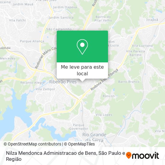 Nilza Mendonca Administracao de Bens mapa