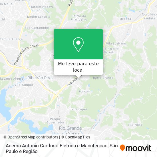 Acema Antonio Cardoso Eletrica e Manutencao mapa