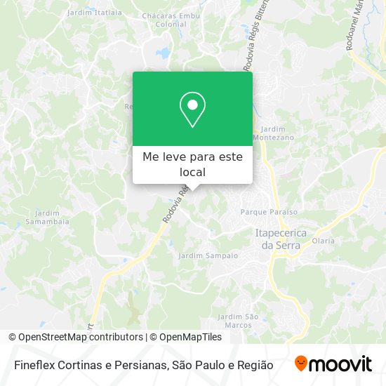 Fineflex Cortinas e Persianas mapa