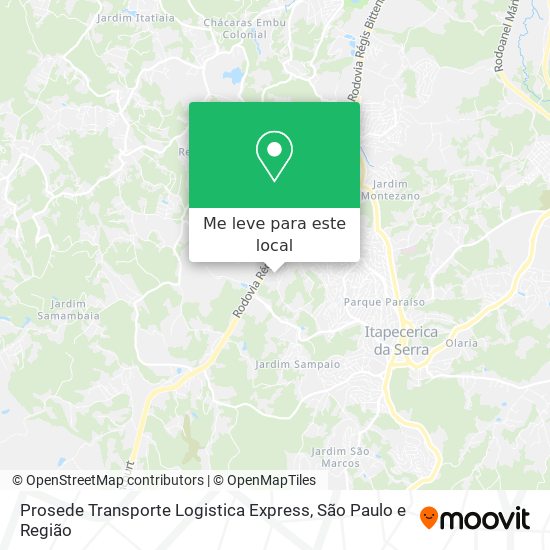 Prosede Transporte Logistica Express mapa