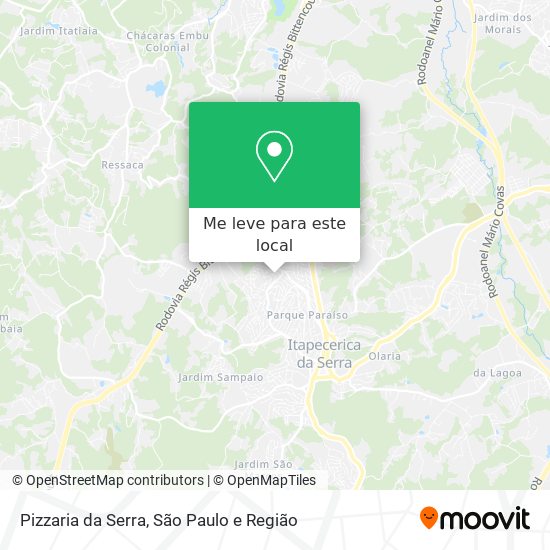 Pizzaria da Serra mapa