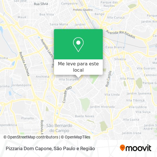 Pizzaria Dom Capone mapa