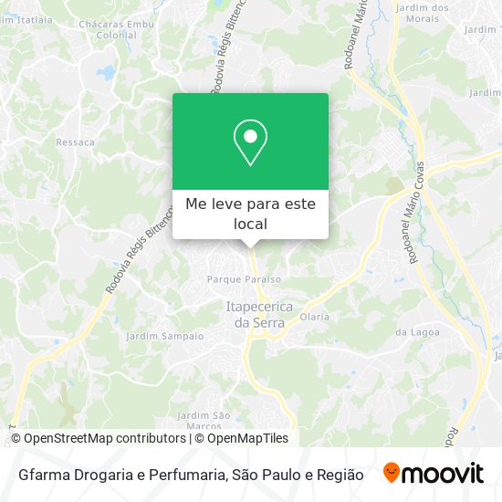 Gfarma Drogaria e Perfumaria mapa