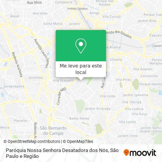 Paróquia Nossa Senhora Desatadora dos Nós mapa