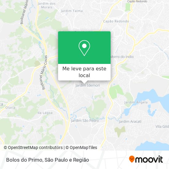 Bolos do Primo mapa