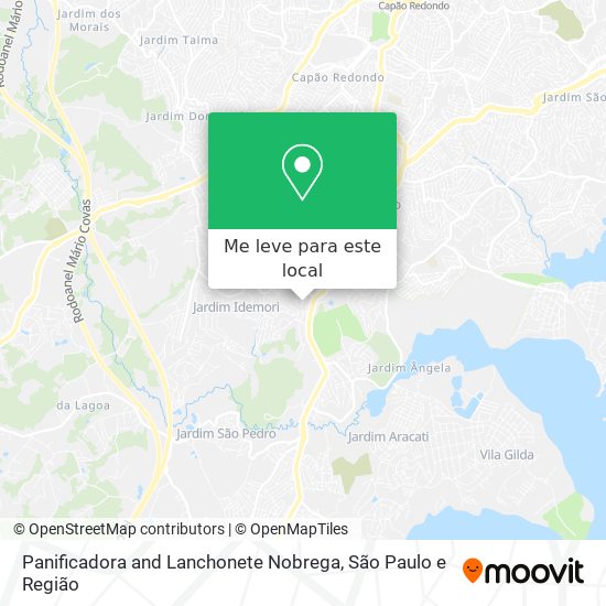 Panificadora and Lanchonete Nobrega mapa