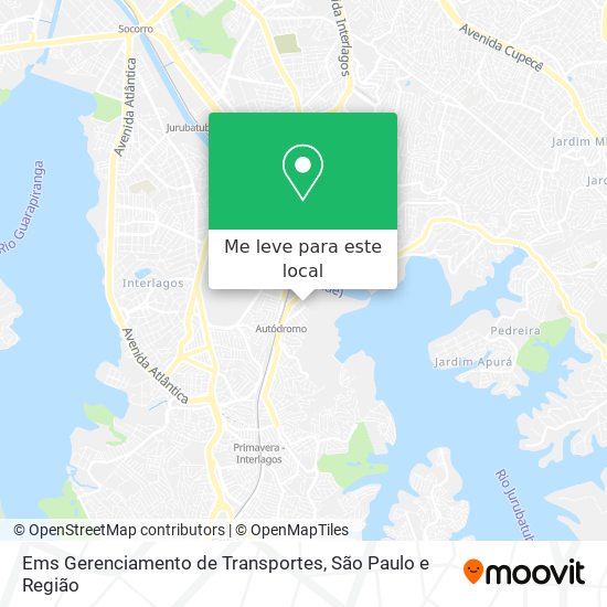 Ems Gerenciamento de Transportes mapa