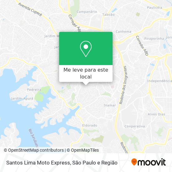 Santos Lima Moto Express mapa