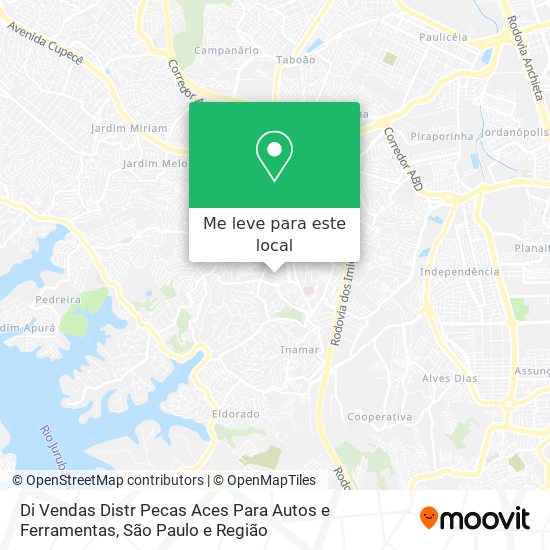 Di Vendas Distr Pecas Aces Para Autos e Ferramentas mapa