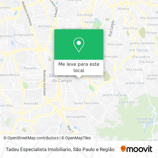 Tadeu Especialista Imobiliario mapa