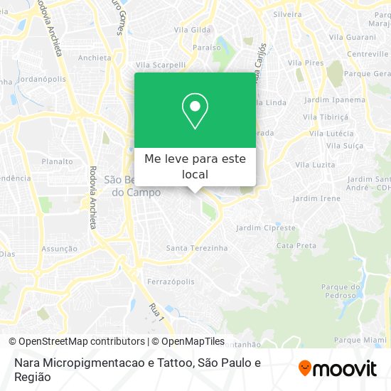 Nara Micropigmentacao e Tattoo mapa