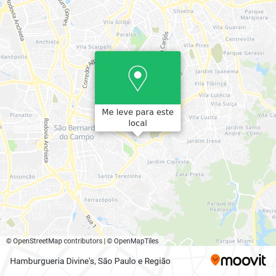 Hamburgueria Divine's mapa
