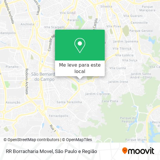 RR Borracharia Movel mapa