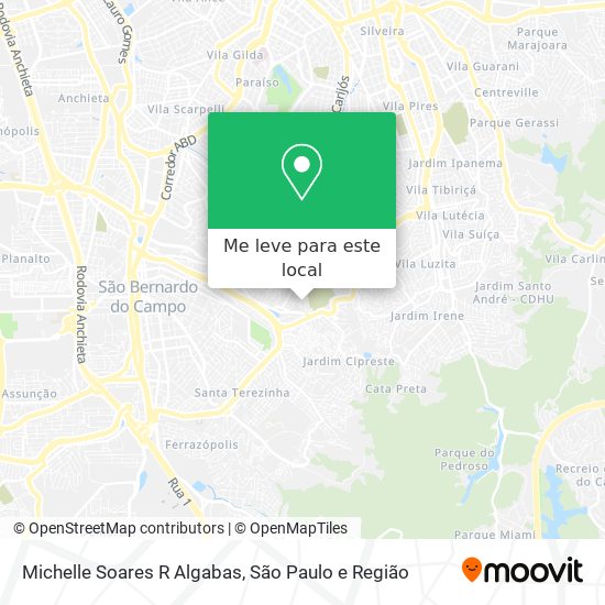Michelle Soares R Algabas mapa