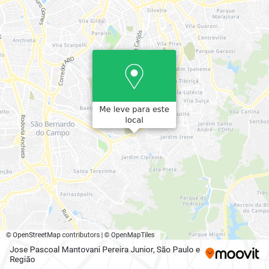 Jose Pascoal Mantovani Pereira Junior mapa