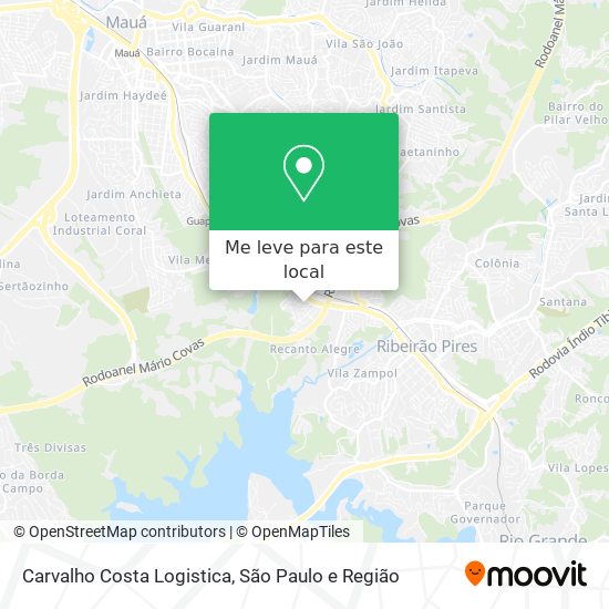 Carvalho Costa Logistica mapa