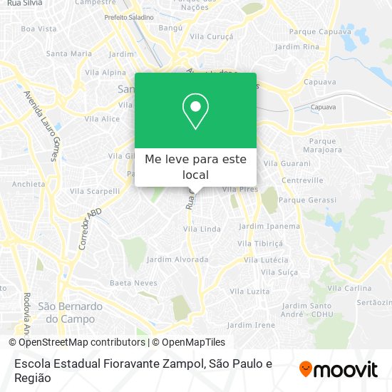 Escola Estadual Fioravante Zampol mapa