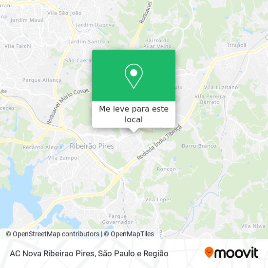 AC Nova Ribeirao Pires mapa