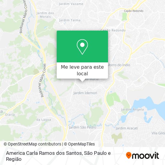 America Carla Ramos dos Santos mapa