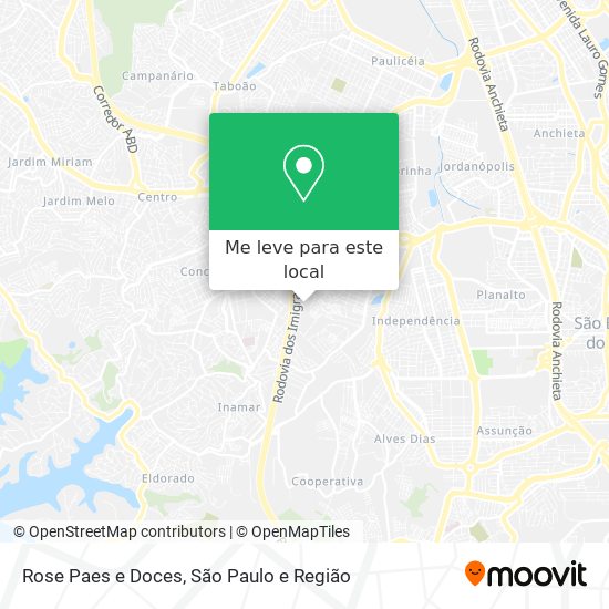Rose Paes e Doces mapa