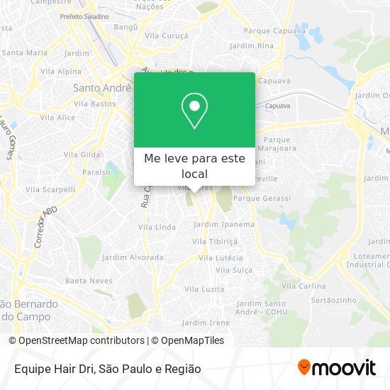 Equipe Hair Dri mapa