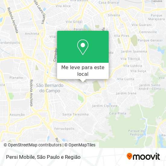 Persi Mobile mapa